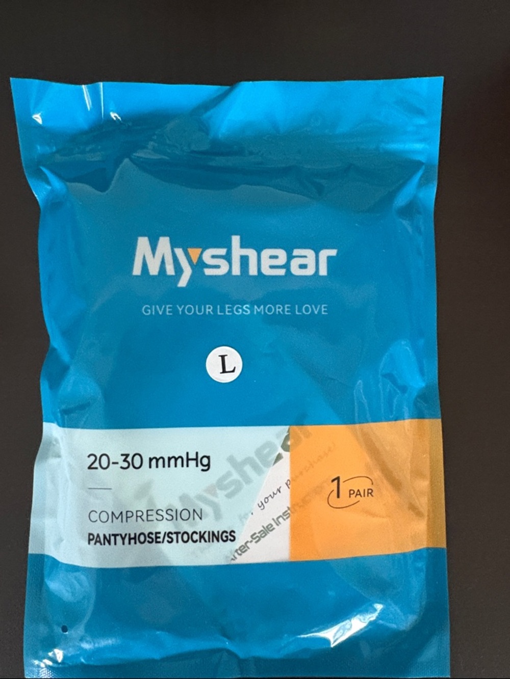 Compression Pantyhose/Stockings 20-30 mmHg in Black